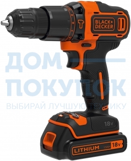 Дрель-шуруповерт BLACK & DECKER BDCHD18-QW