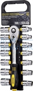 Набор торцевых 6-гранных головок SuperLock с трещоткой 1/2, 15шт Berger BG BG2035