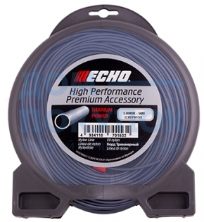 Корд триммерный Titanium Power Line (3.0 мм; 56 м; круглый) ECHO C2070153