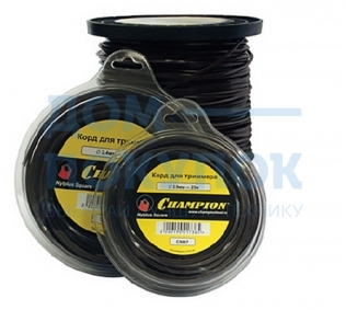 Корд триммерный Nylplus Square (3.0 мм; 236 м; квадрат) CHAMPION C5068