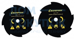 Нож для жесткой травы (255х25.4 мм) Champion C5115