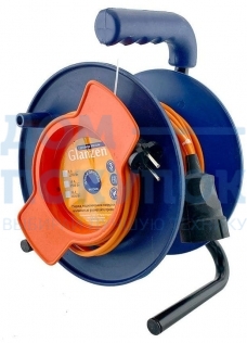 Удлинитель силовой на катушке GLANZEN EC-50-001