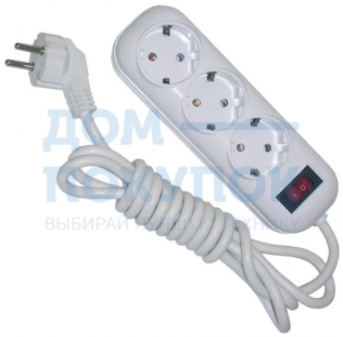 Удлинитель бытовой GLANZEN EU-05-К3Z