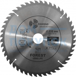 Диск пильный по дереву (235х32/30 мм; 48Т) Trio-Diamond FLL838
