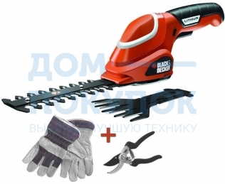 Аккумуляторный кусторез Black&Decker GSL700KIT