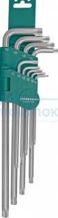 Набор ключей торцевых TORX® удлиненных Т9-50, 10 предметов Jonnesway H12S110S