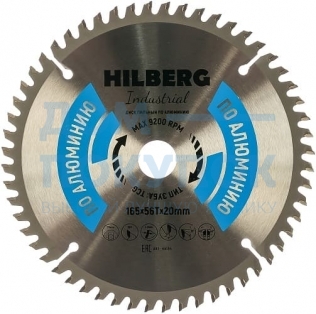 Диск пильный Hilberg Industrial Алюминий (165x20 мм; 56Т) TRIO-DIAMOND HA165