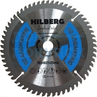 Диск пильный Hilberg Industrial Алюминий (180x20 мм; 60Т) TRIO-DIAMOND HA180