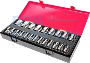 Набор двенадцатигранных торцевых головок 1/2