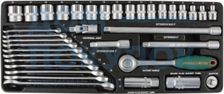 Набор торцевых головок и комбинированных ключей Jonnesway S04H3536S