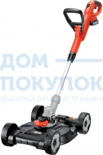 Аккумуляторный колесный триммер с комплектом Black&Decker STC1820CM