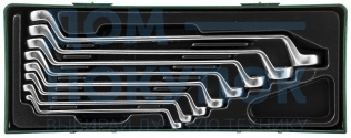 Набор ключей гаечных накидных изогнутых 75° в ложементе, 6-22 мм, 8 предметов Jonnesway W23108SP