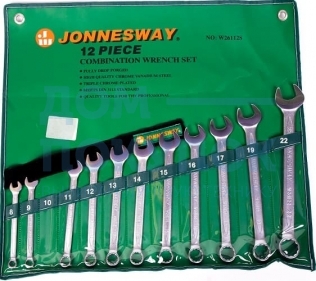 Набор ключей гаечных комбинированных в сумке, 8-22 мм, 12 предметов Jonnesway W26112S