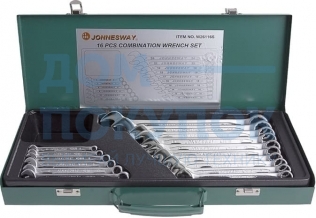 Набор ключей гаечных комбинированных в кейсе, 6-24 мм, 16 предметов Jonnesway W26116S