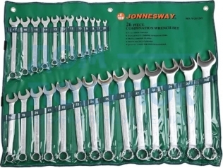 Набор ключей гаечных комбинированных в сумке, 6-32 мм, 26 предметов Jonnesway W26126S