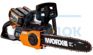 Цепная пила аккумуляторная WORX 40В WG381E.9