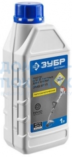 Масло ЗУБР ЗМД-2Т-П, для 2-х тактных двигателей, полусинтетическое API TC, M/F 3, 1л