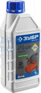 Масло ЗУБР ЗМК-ПС, для воздушных компрессоров, минеральное, класс ISO VG 68, 1л