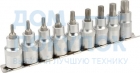 Набор головок TORX Т20-Т60, DR1/2", 9 шт. на планке АвтоDело 39835 13339