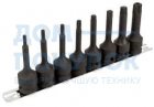 Набор головок ударных 1/2", TORX T25-T60, 8 шт., , L-78 мм, на планке АвтоDело 40180 15971