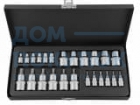 Набор головок 1/4"+1/2"DR, Е4-Е18, Т7-Т50 PRO АвтоDело 39924 16152