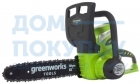 Цепная пила аккумуляторная Greenworks G40CS30K6, 40V 20117UF