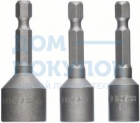 Набор торцевых головок (3 шт; хвостовик 1/4" HEX) Bosch 2608551078