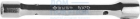 Ключ торцовый двухсторонний, усиленный, шестигранный профиль, 8х10мм ЗУБР "МАСТЕР" 27190-08-10