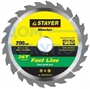 Диск пильный по дереву MASTER «FAST-Line» (200х32 мм; 24Т) для циркулярных пил Stayer 3680-200-32-24