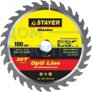 Диск пильный по дереву MASTER «OPTI-Line» (180х20 мм; 30Т) для циркулярных пил Stayer 3681-180-20-30