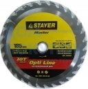 Диск пильный по дереву MASTER «OPTI-Line» (185х20 мм; 30Т) для циркулярных пил Stayer 3681-185-20-30