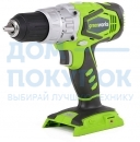 Дрель-шуруповерт ударная аккумуляторная GREENWORKS G24CD 3801107