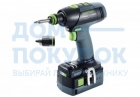 Дрель-шуруповерт аккумуляторная FESTOOL T 18+3 Li 5,2-Set 574758