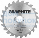 Диск отрезной по дереву (200x30 мм; 24 зуба) GRAPHITE 57H674