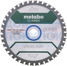 Пильный диск по металлу 165x20 мм, Z40, WZ 4 Metabo SteelCutClassic 628273000