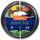 Леска Sawline (3.0 мм; 15 м; квадрат; пилообразный профиль) PATRIOT 805403311