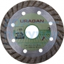Диск алмазный URAGAN ТУРБО 105 мм сегментированный 909-12131-105