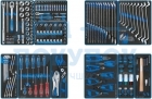Набор инструментов для тележки, 11 ложементов, 188 предметов KING TONY FOCUS 934-188MRVD