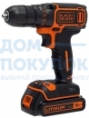 Дрель аккумуляторная BLACK & DECKER BDCDC18K1B-QW