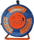 Удлинитель силовой на катушке GLANZEN ЕВ-50-009