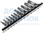 Набор торцевых головок 1/4"-3/8" TORX Т10Н-Т60Н с отверстием 11шт JTC-3902