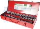 Набор шестигранных торцевых головок 3/4" 19-50мм 21шт JTC-H621M