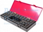 Набор ударных двенадцатигранных торцевых головок 1/2" 10-24мм в кейсе 16шт JTC-K4162