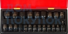 Набор шестигранных ударных торцевых головок 1/2" 8-32мм в кейсе 22шт JTC-K4223