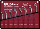 Набор ключей гаечных накидных изогнутых серии ARC в сумке, 6-22 мм, 8 предметов Thorvik W2S8TB