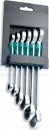 Набор ключей гаечных накидных трещоточных на держателе, 8-19 мм, 6 предметов Jonnesway W68106S