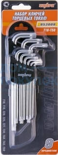 Набор ключей торцевых TORX® Т10-T50, 9 предметов Ombra 953009