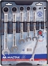 Набор комбинированных трещоточных ключей (8-19 мм, 7 предметов) МАСТАК 0213-07T