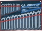 Набор комбинированных ключей 6-32 мм 26 предметов KING TONY 1226MR