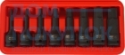 Набор ударных бит-головок 1/2" HEX H5-19 мм, длина 78 мм, в кейсе (8 предметов) JTC J408LH